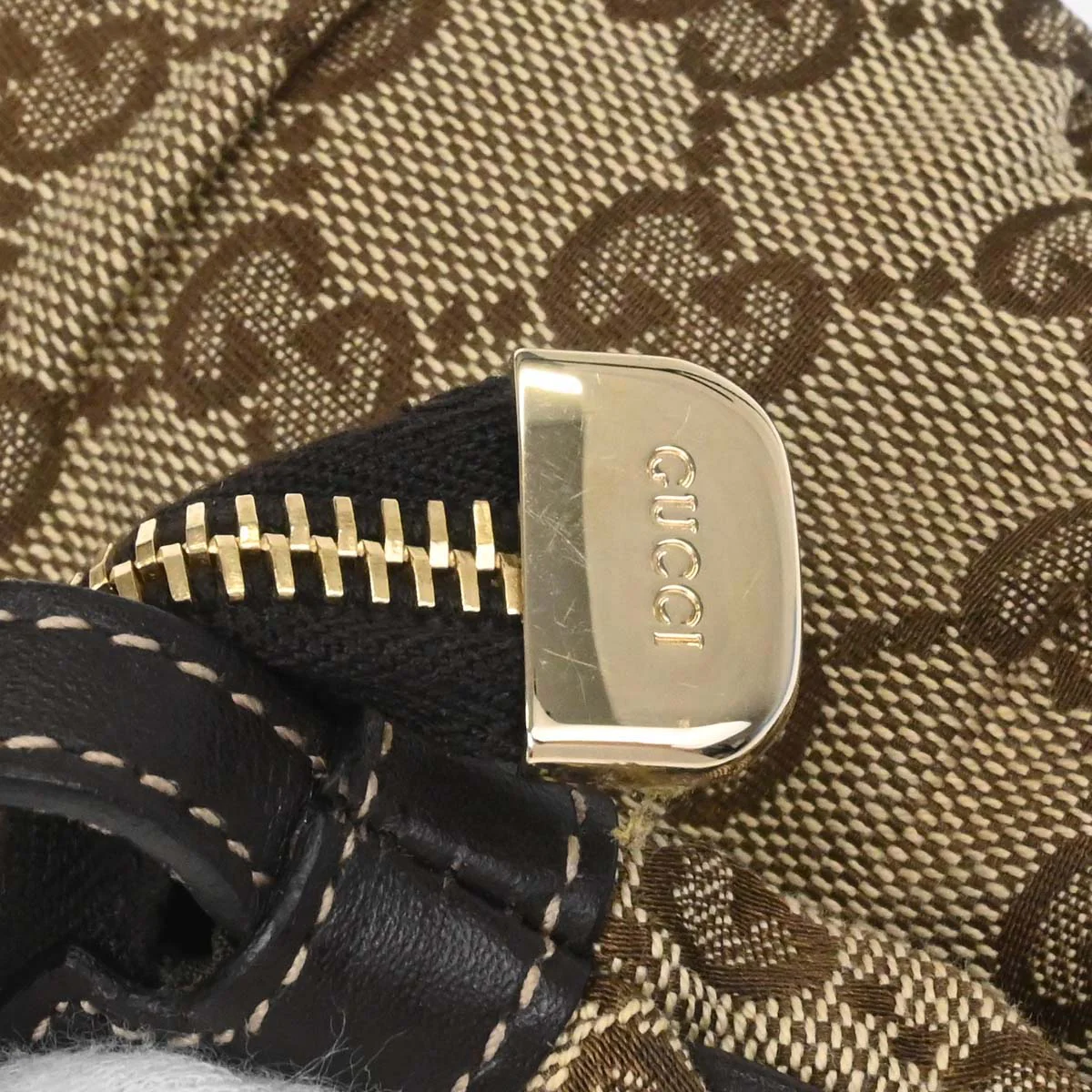 Gucci Beige Canvas GG Shoulder Bag - Image 11