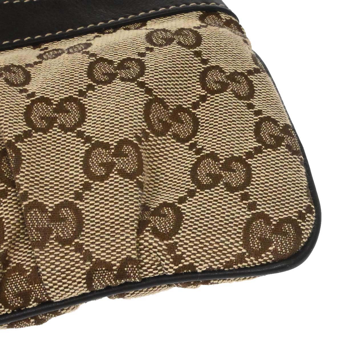 Gucci Beige Canvas GG Shoulder Bag - Image 7