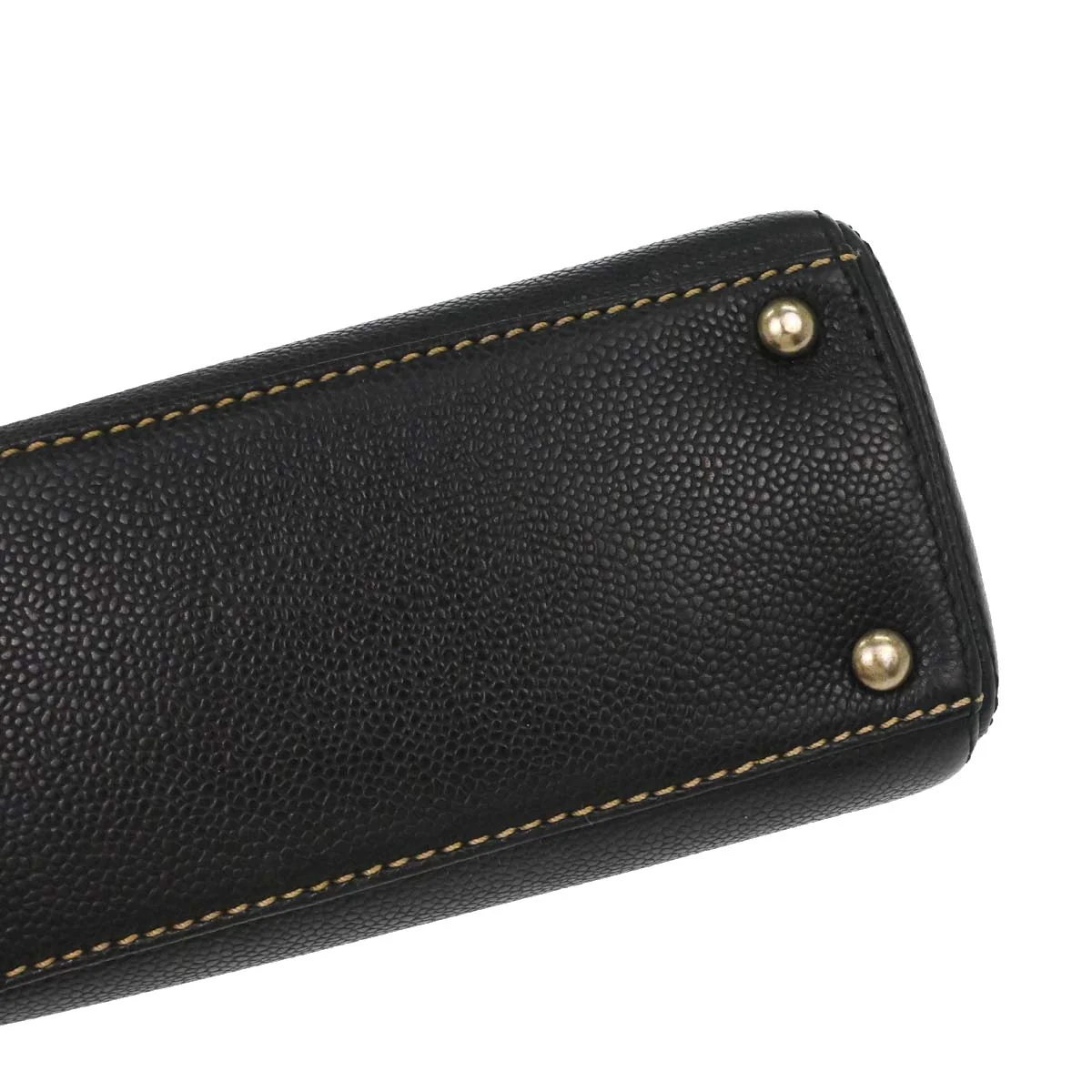 Chanel Black Caviar Skin Handbag - Image 7