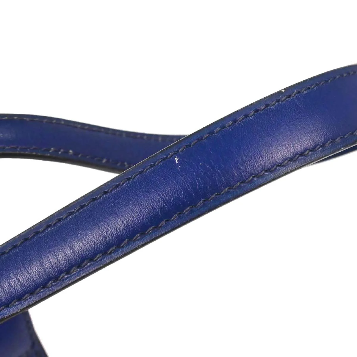 Hermes Blue Saphir Box Calf Mini Kelly 20 Sellier Handbag - Image 13