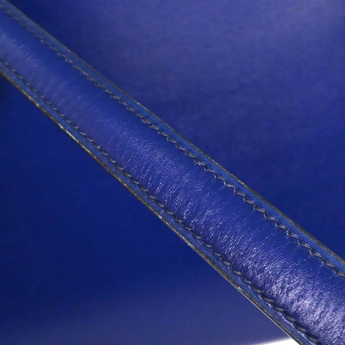 Hermes Blue Saphir Box Calf Mini Kelly 20 Sellier Handbag - Image 4