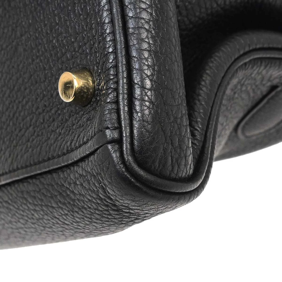 Hermes Black Togo Shoulder Kelly Handbag - Image 12