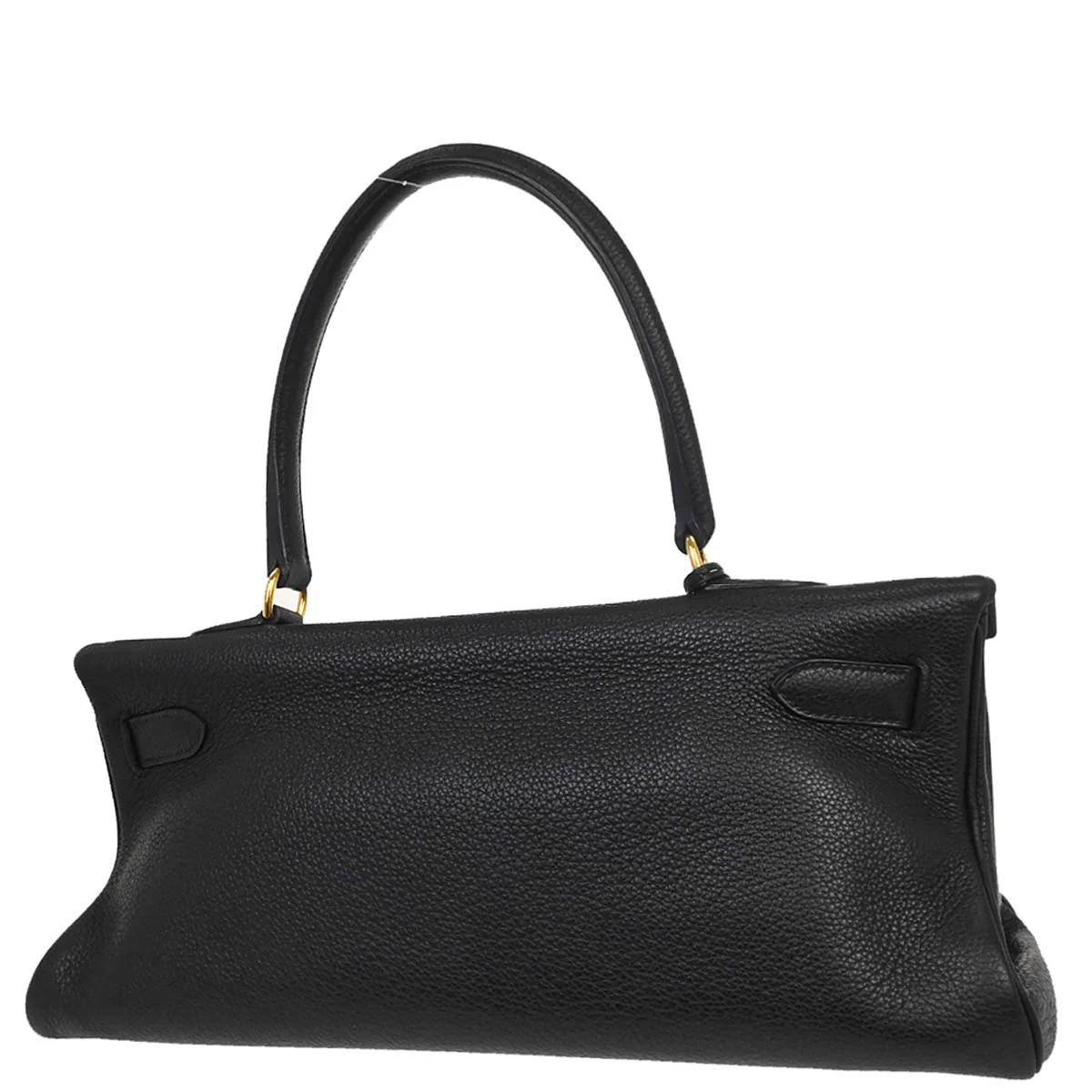 Hermes Black Togo Shoulder Kelly Handbag - Image 2