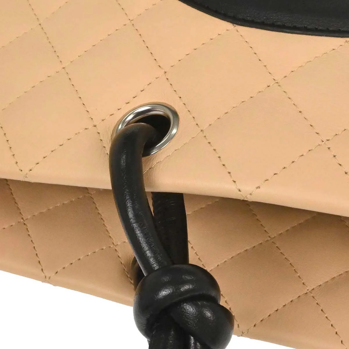Chanel Beige Calfskin Cambon Ligne Tote Handbag - Image 4