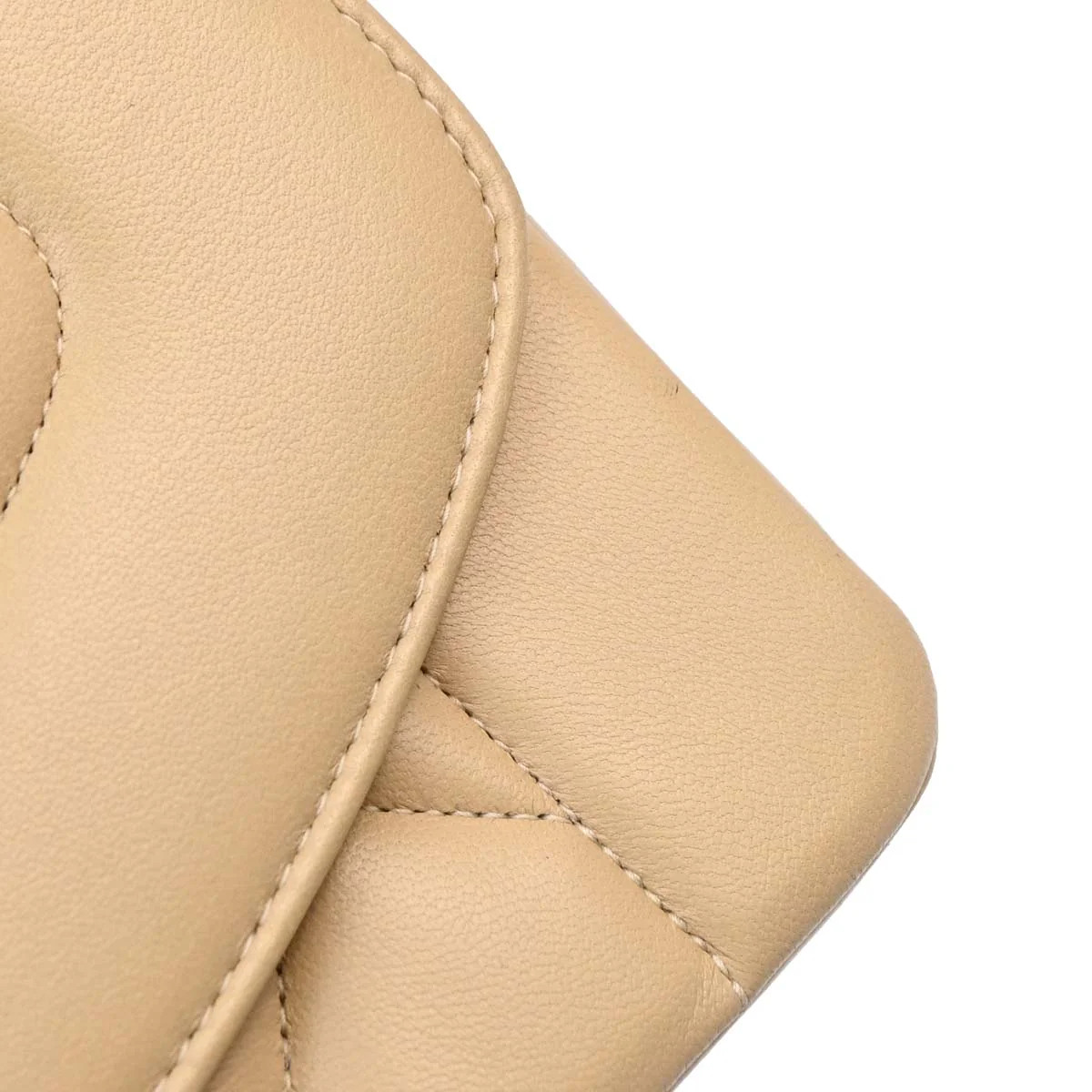 Chanel Beige Lambskin Medium Diana Shoulder Bag - Image 15