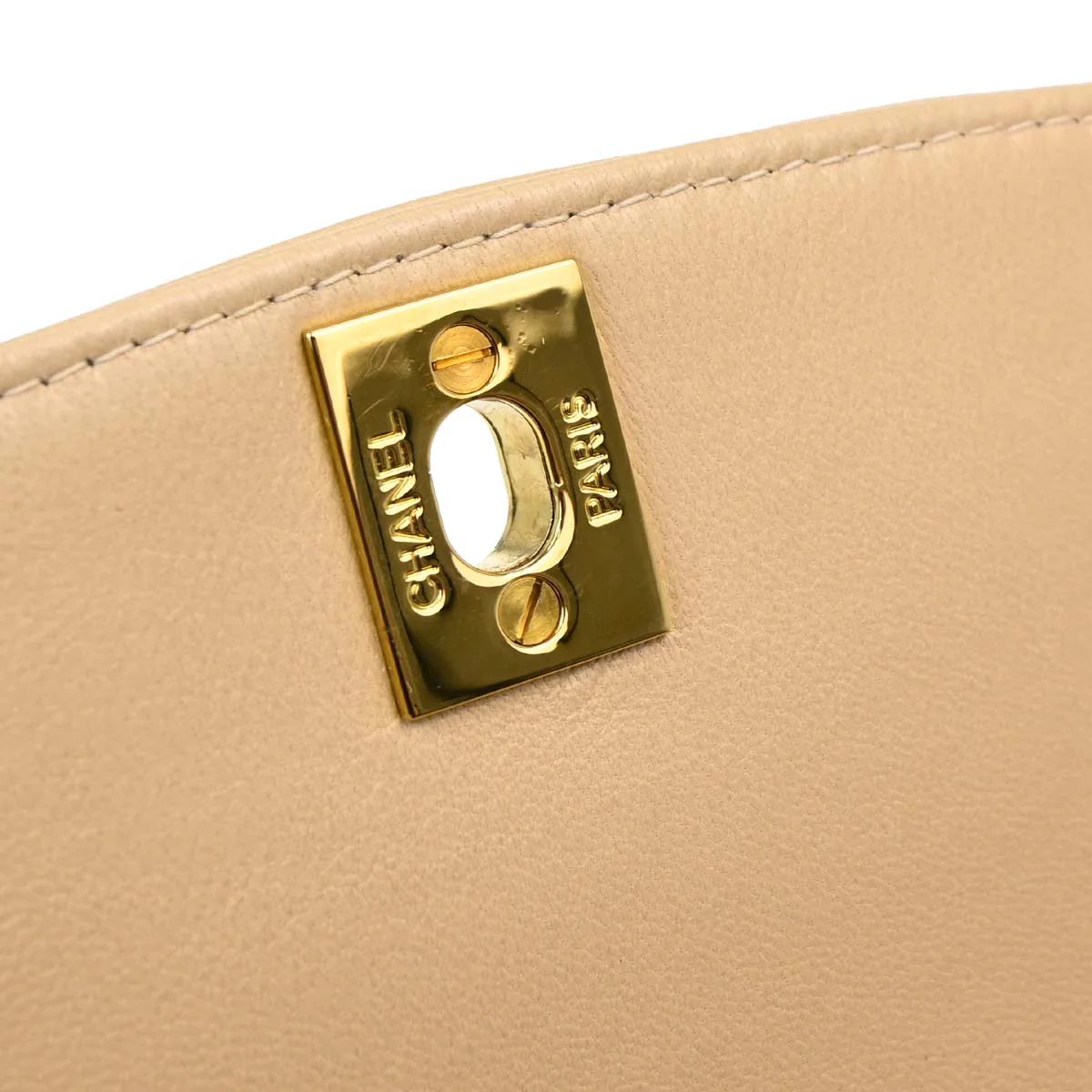 Chanel Beige Lambskin Medium Diana Shoulder Bag - Image 17