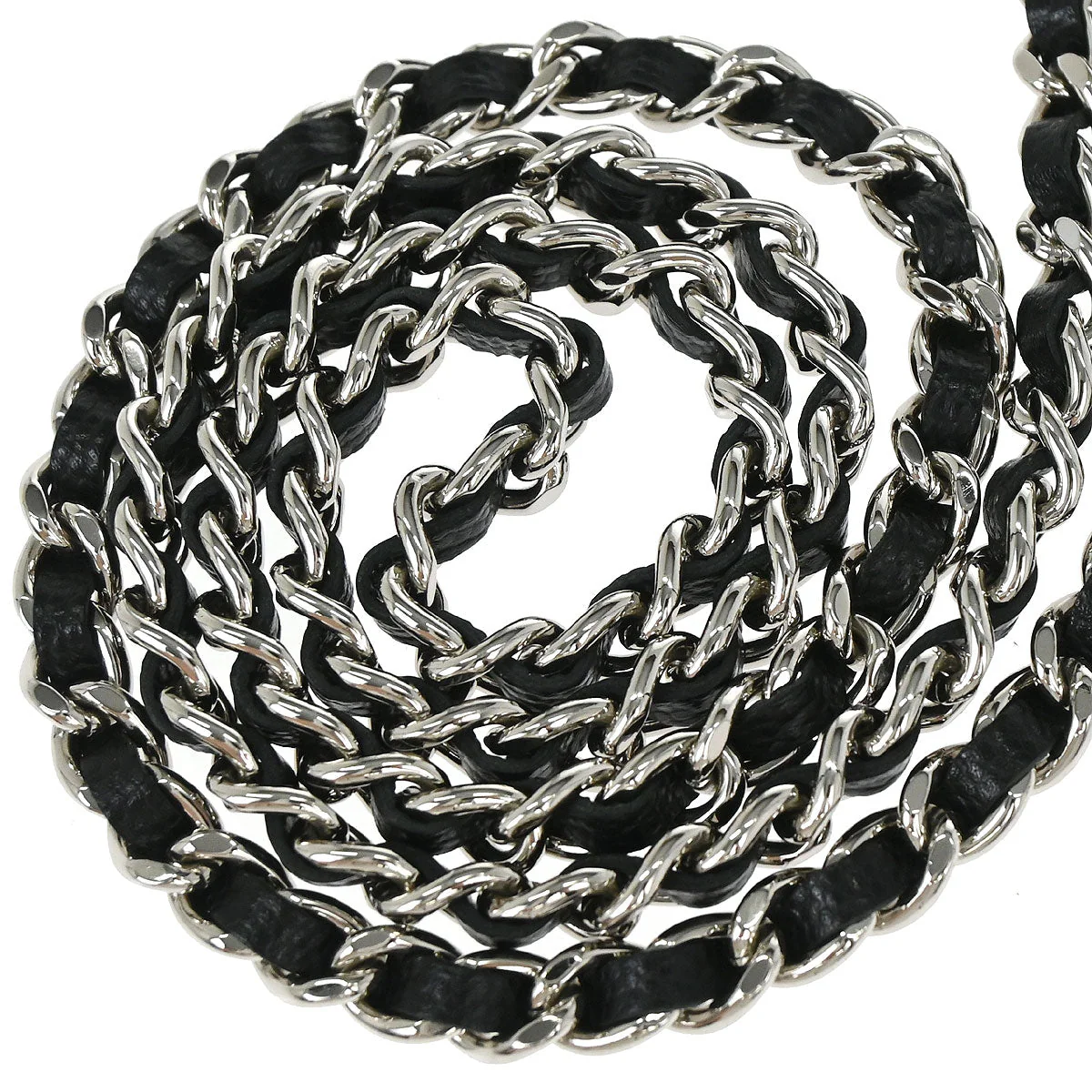 Chanel 2012 Black Caviar Skin Chevron WOC Wallet on Chain Bag - Image 11
