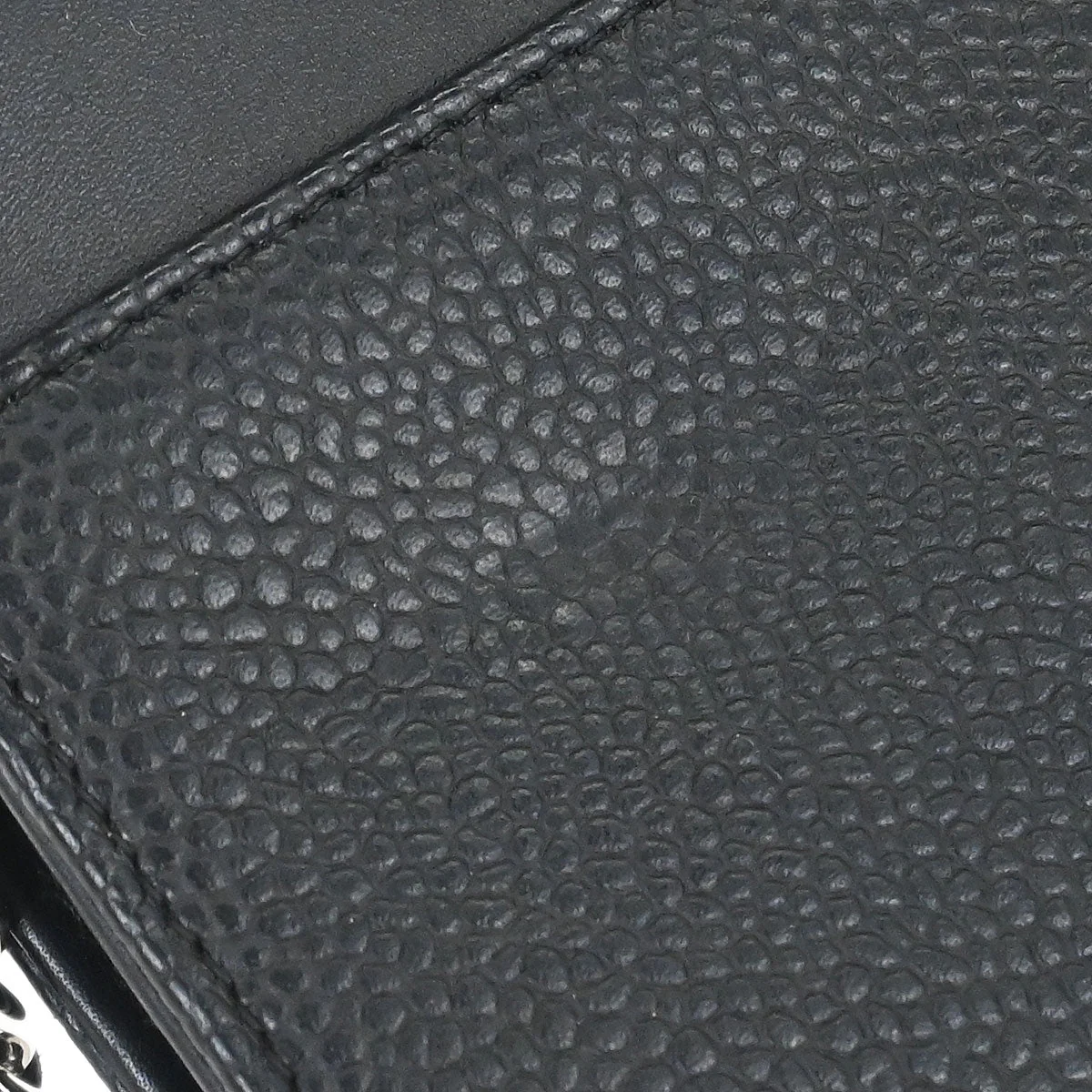 Chanel 2014 Black Caviar Timeless WOC Wallet on Chain Bag - Image 11