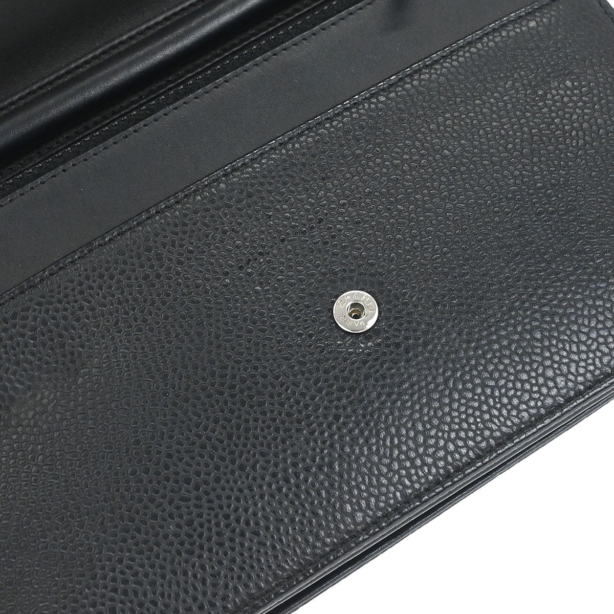 Chanel 2014 Black Caviar Timeless WOC Wallet on Chain Bag - Image 12