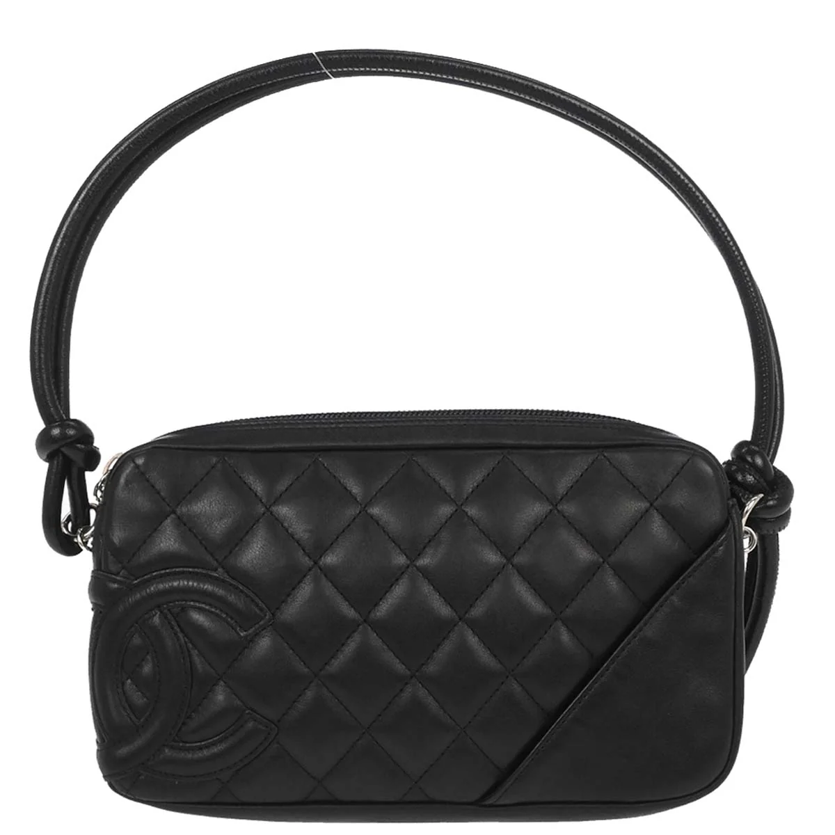 Chanel Black Calfskin Cambon Ligne Handbag