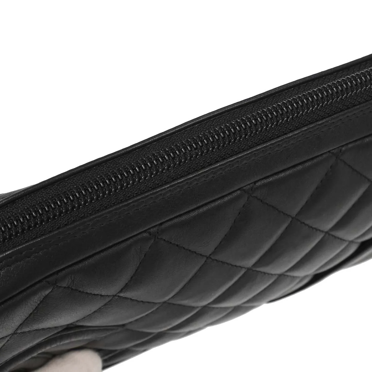 Chanel Black Calfskin Cambon Ligne Handbag - Image 14