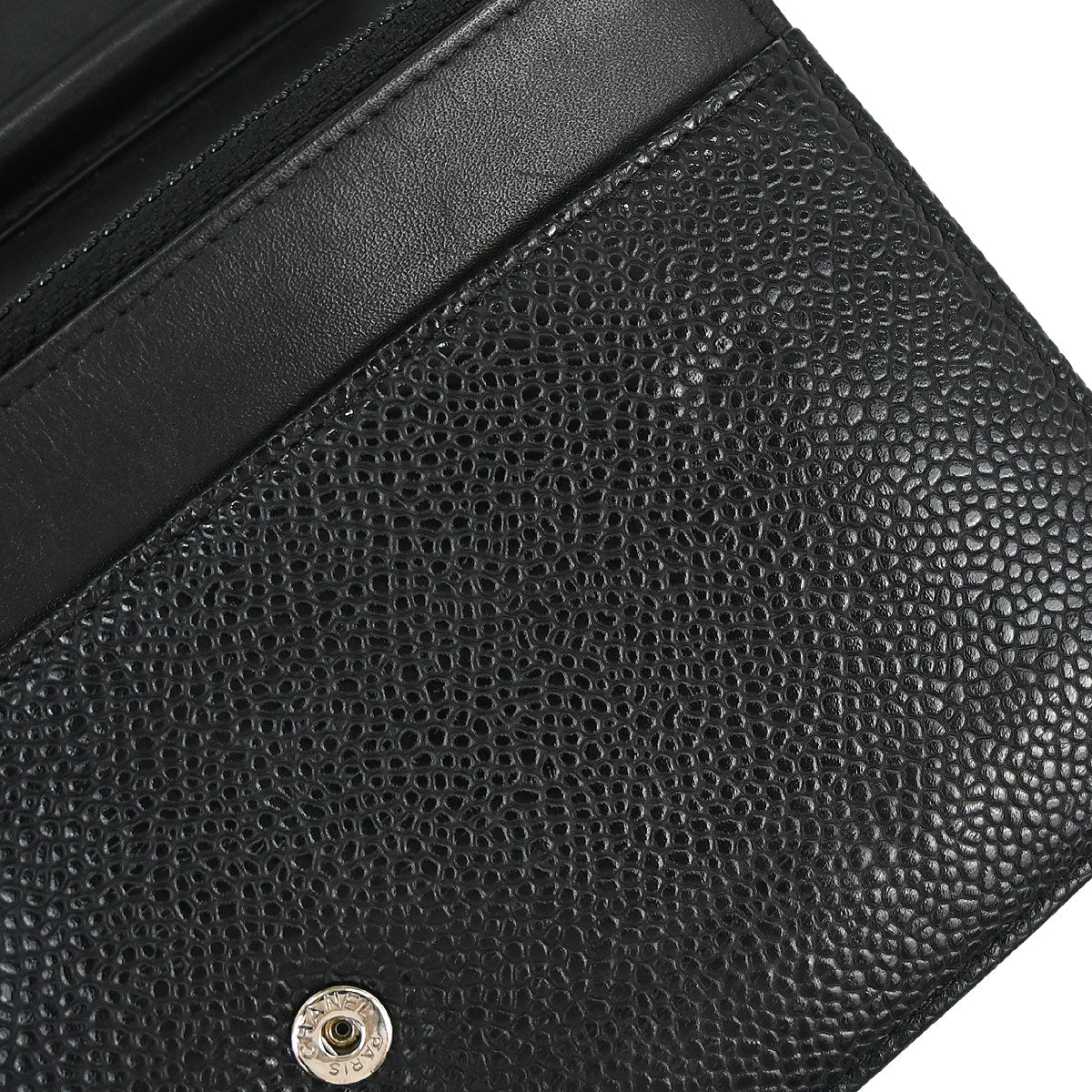 Chanel Black Caviar Skin Timeless WOC Wallet on Chain Bag - Image 18