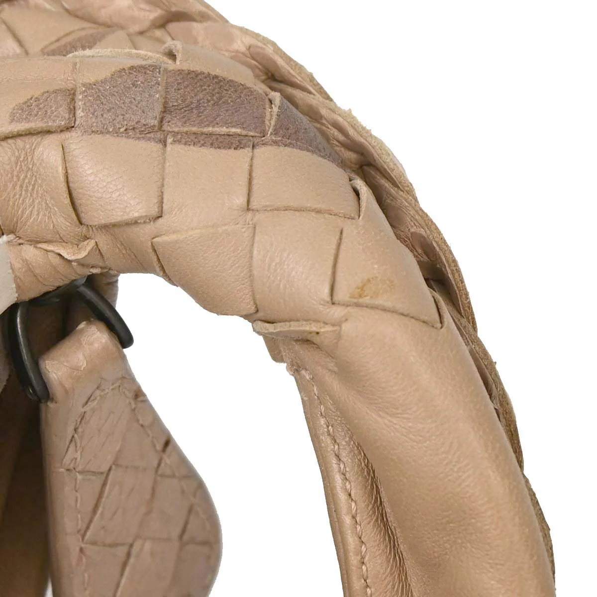Bottega Veneta * Beige Lambskin Python Intrecciato Hobo Handbag - Image 19