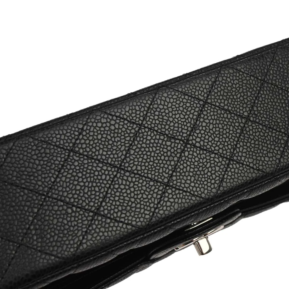 Chanel 2019 Black Caviar Medium Classic Double Flap Shoulder Bag - Image 3