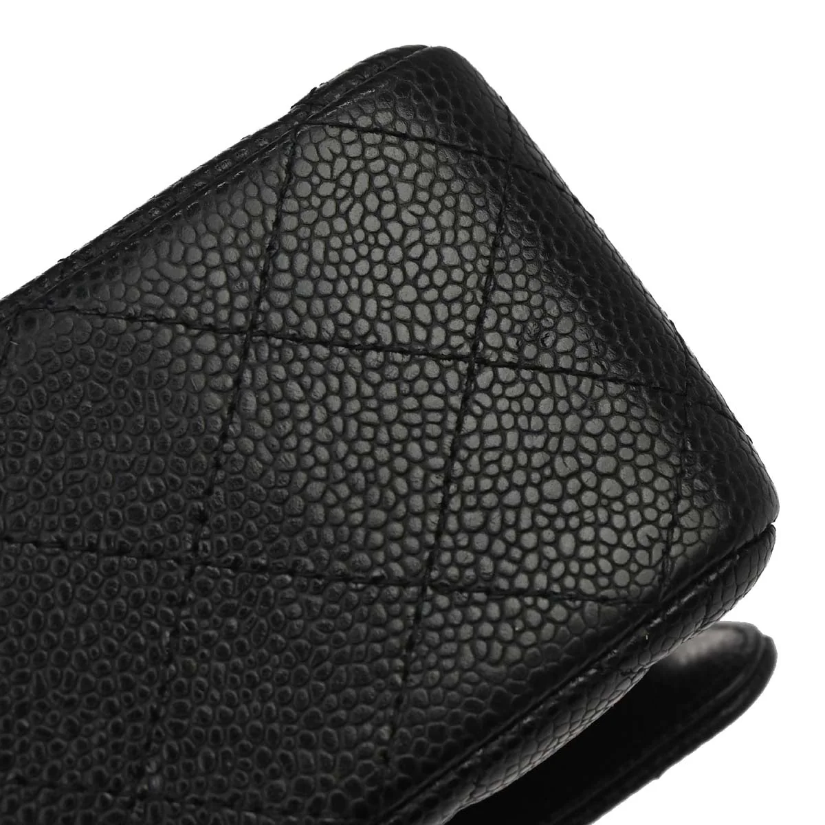 Chanel 2019 Black Caviar Medium Classic Double Flap Shoulder Bag - Image 4