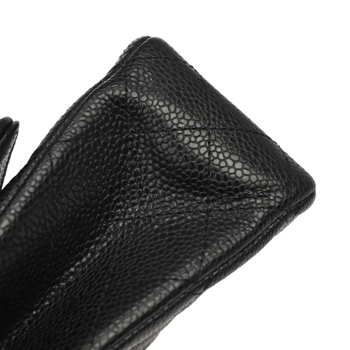 Chanel 2019 Black Caviar Medium Classic Double Flap Shoulder Bag - Image 9