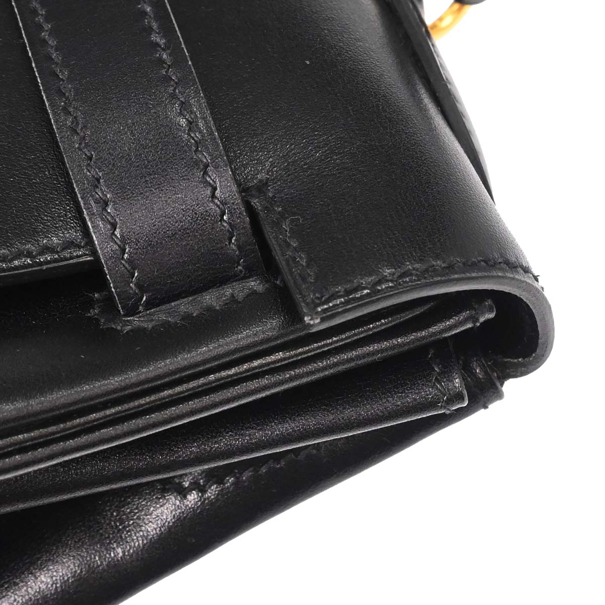 Hermes Black Box Calf Kelly 32 Retourne 2way Shoulder Handbag - Image 11