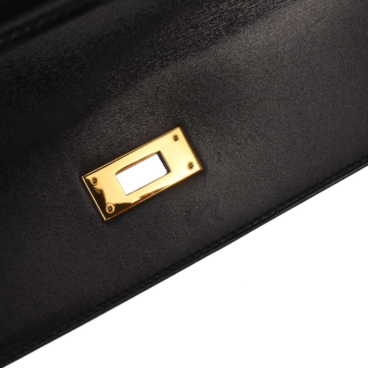 Hermes Black Box Calf Kelly 32 Retourne 2way Shoulder Handbag - Image 15