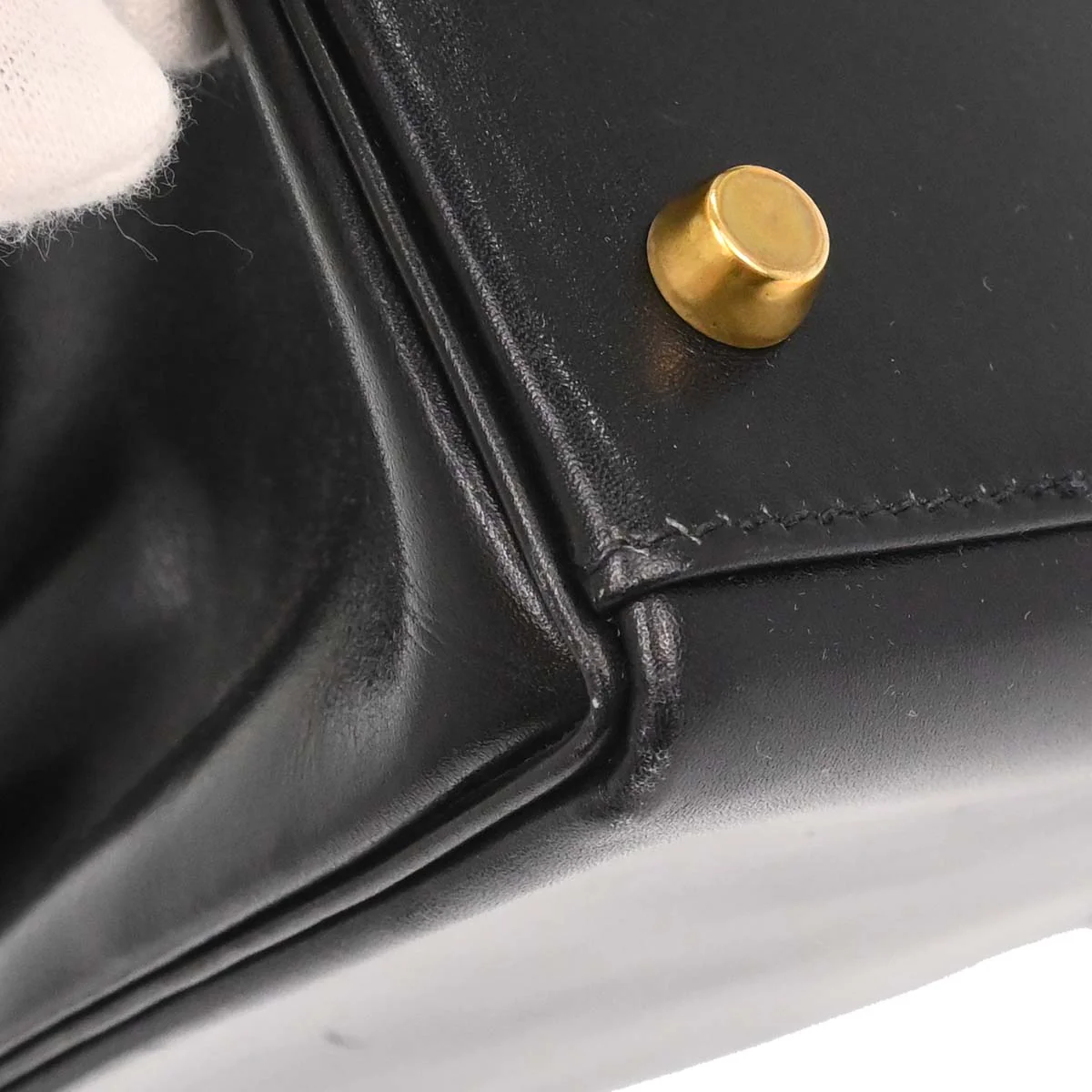 Hermes Black Box Calf Kelly 32 Retourne 2way Shoulder Handbag - Image 8