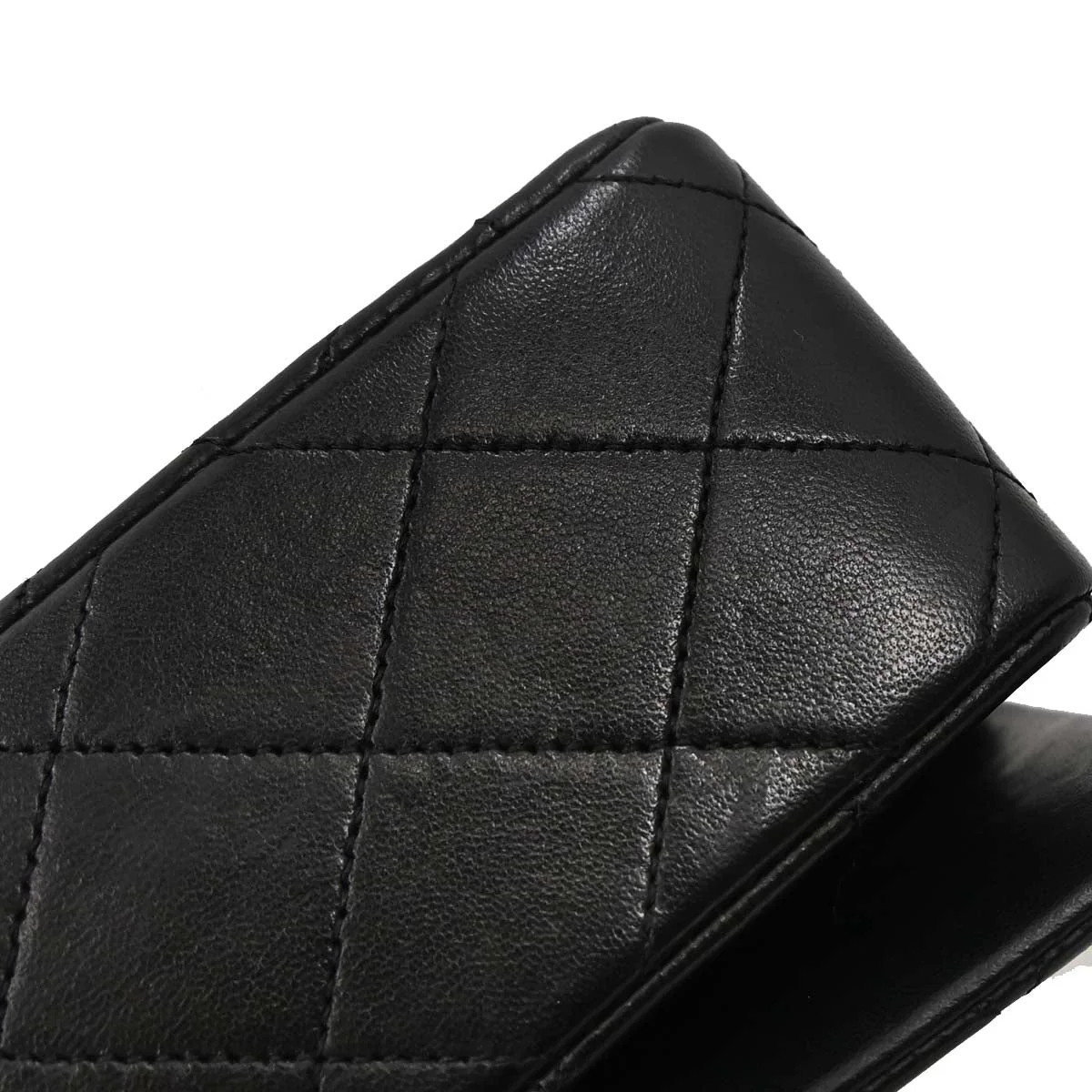 Chanel Black Lambskin Turnlock Mini Full Flap Shoulder Bag - Image 4