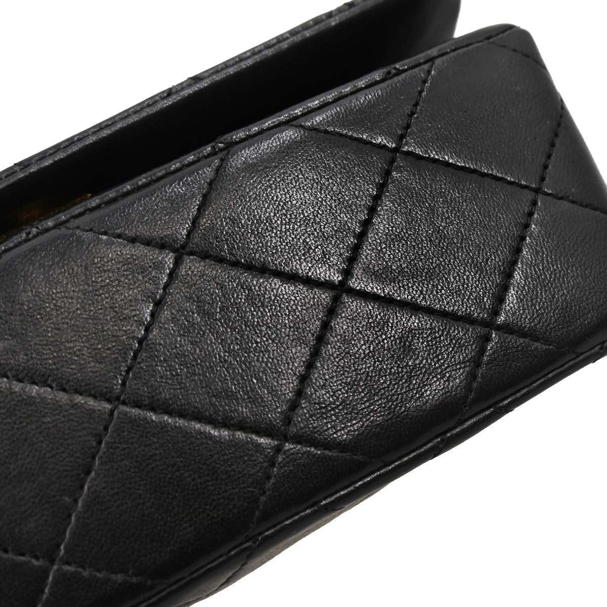 Chanel Black Lambskin Turnlock Mini Full Flap Shoulder Bag - Image 5