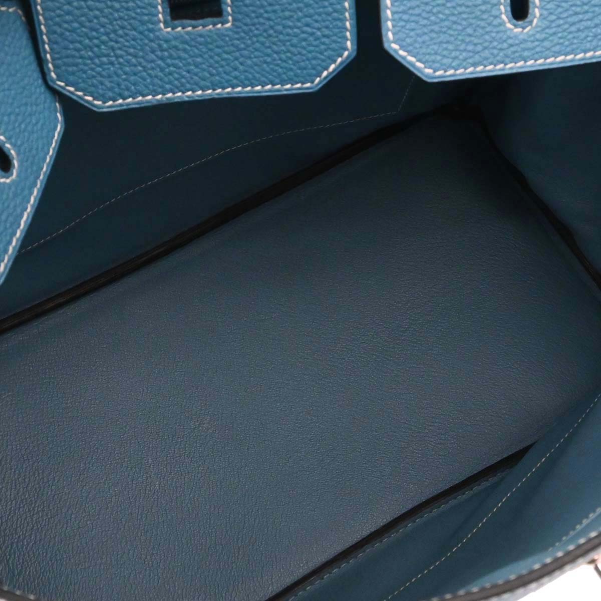 Hermes Blue Jean Togo Birkin 35 Handbag - Image 15