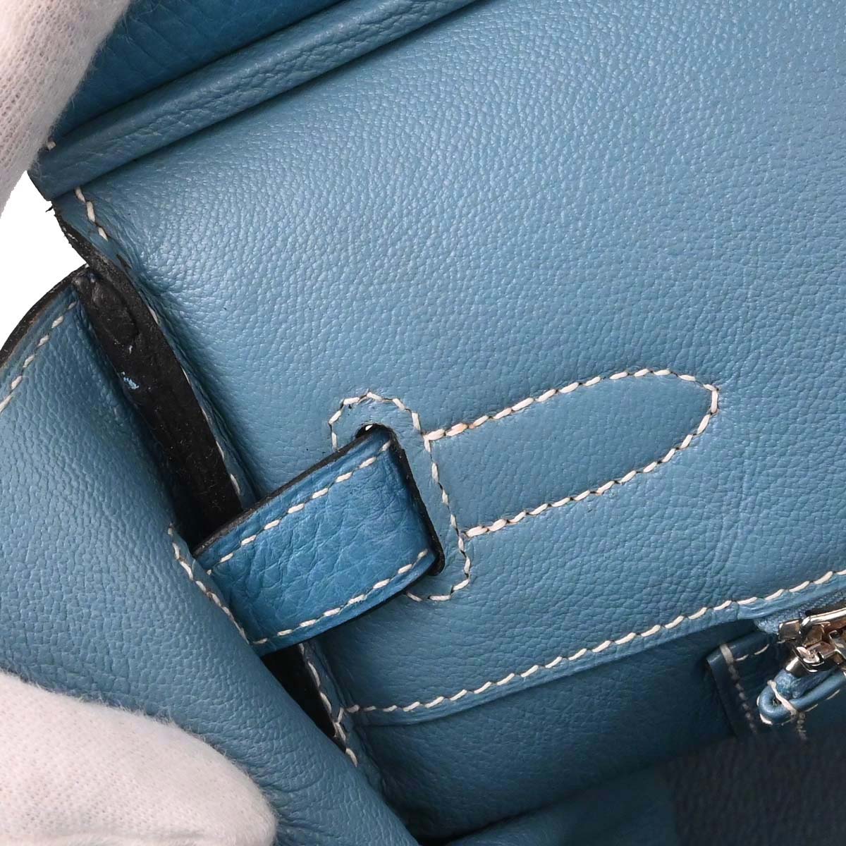 Hermes Blue Jean Togo Birkin 35 Handbag - Image 17