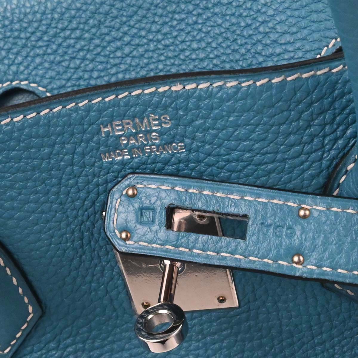 Hermes Blue Jean Togo Birkin 35 Handbag - Image 20