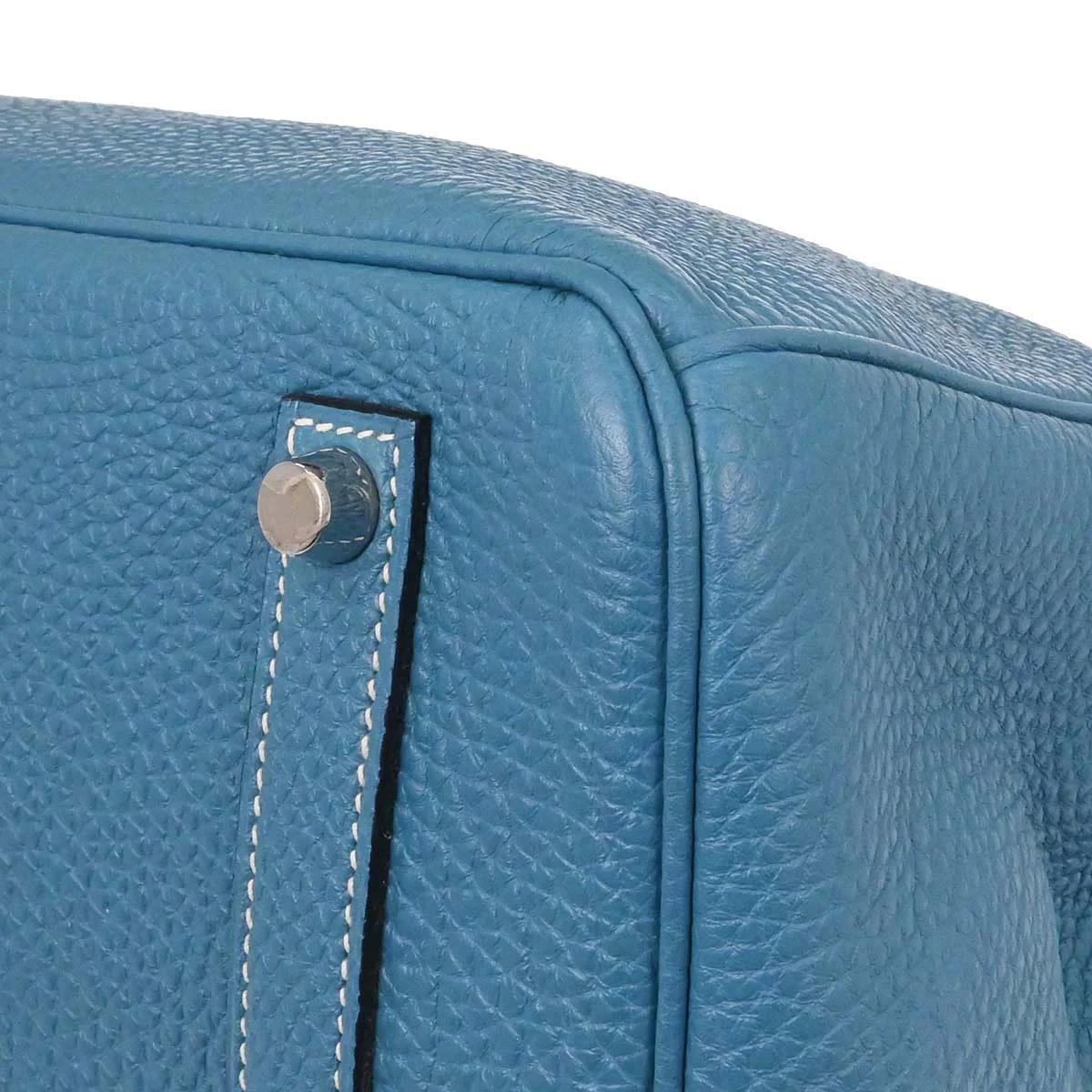 Hermes Blue Jean Togo Birkin 35 Handbag - Image 9