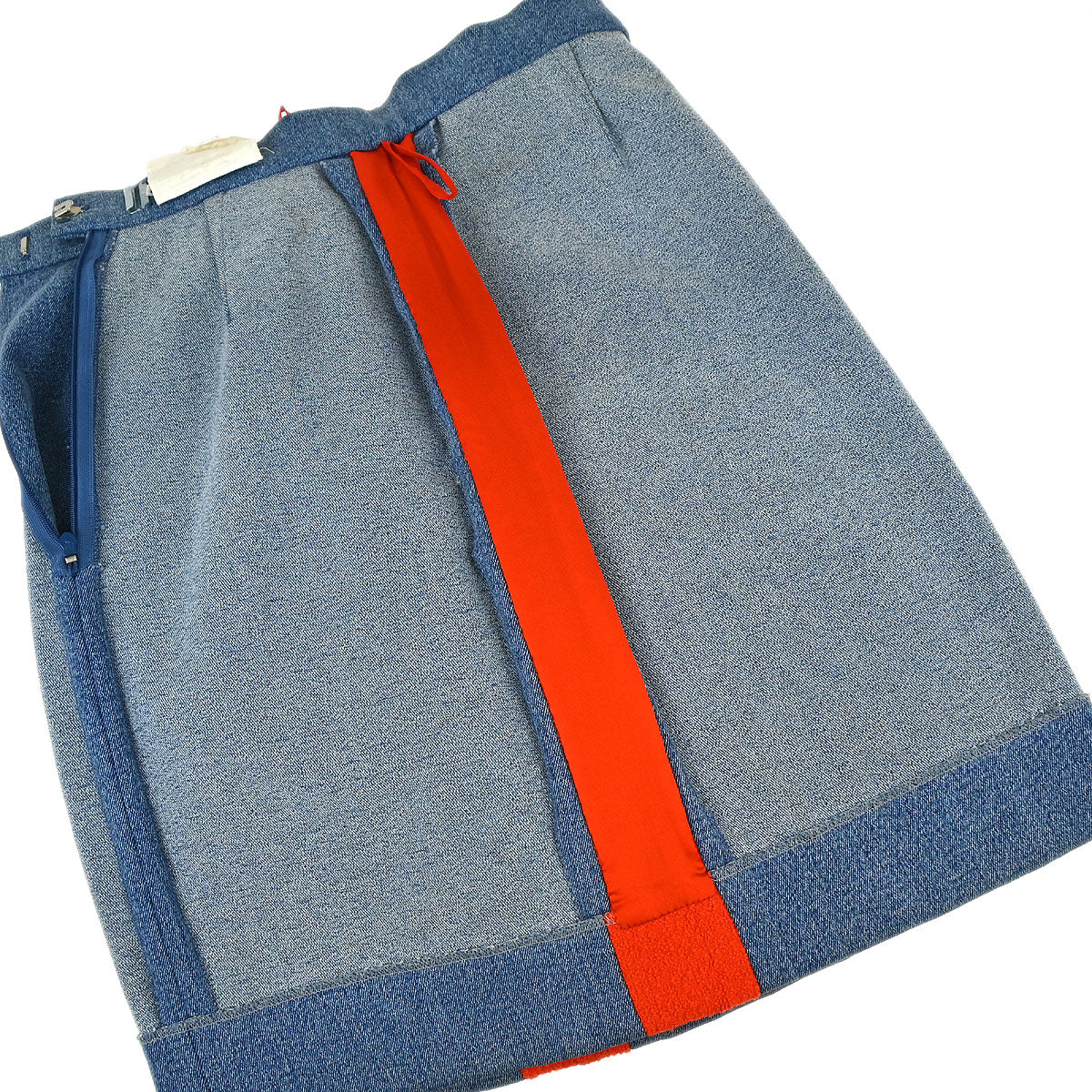 Chanel 1991 Setup Suit Jacket Skirt Red Blue #40 - Image 16