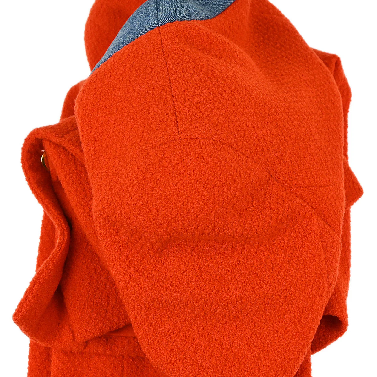 Chanel 1991 Setup Suit Jacket Skirt Red Blue #40 - Image 9
