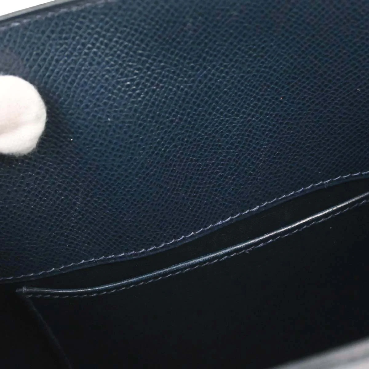 Hermes Jaune Navy Courchevel Kelly Sport MM Shoulder Bag - Image 15