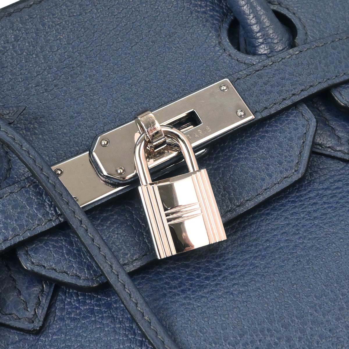 Hermes Blue Togo Birkin 35 Handbag - Image 13