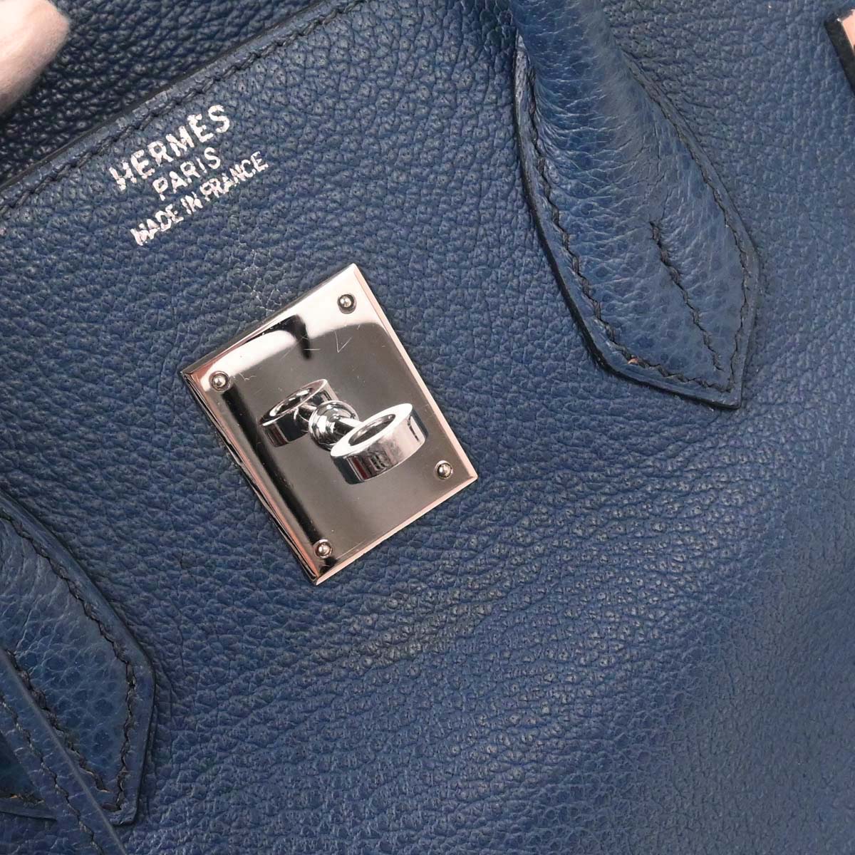 Hermes Blue Togo Birkin 35 Handbag - Image 15