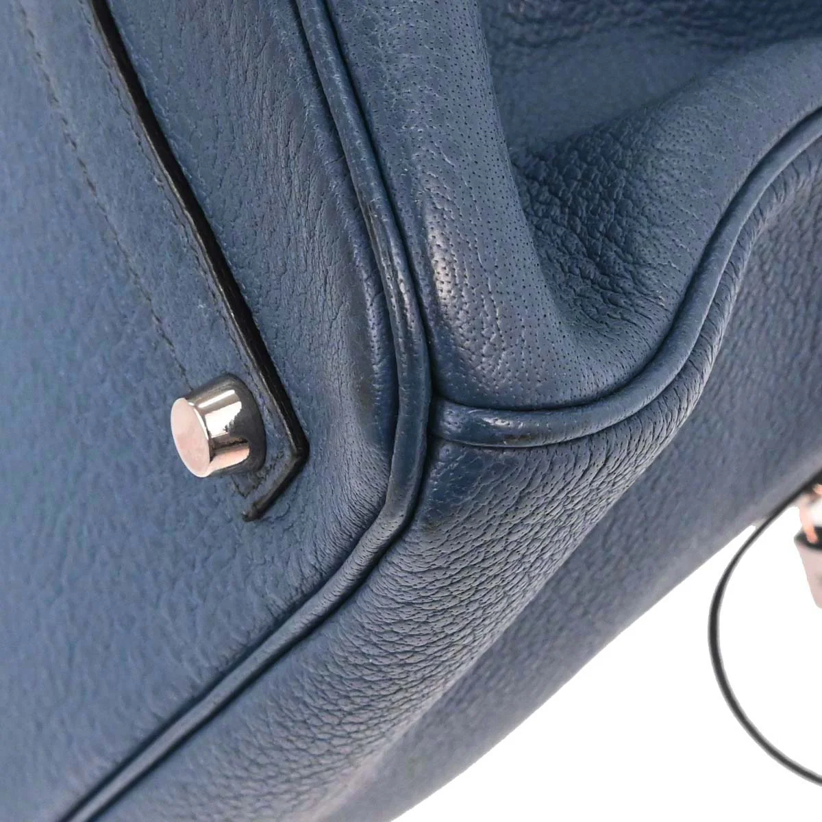 Hermes Blue Togo Birkin 35 Handbag - Image 8
