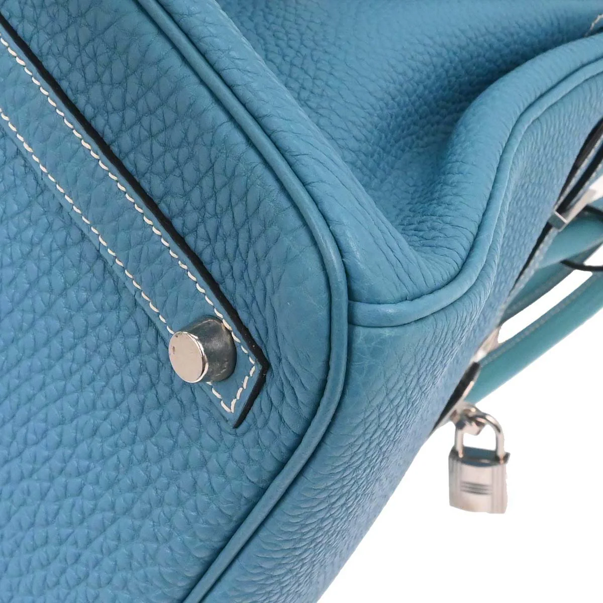 Hermes Blue Jean Togo Birkin 30 Handbag - Image 10