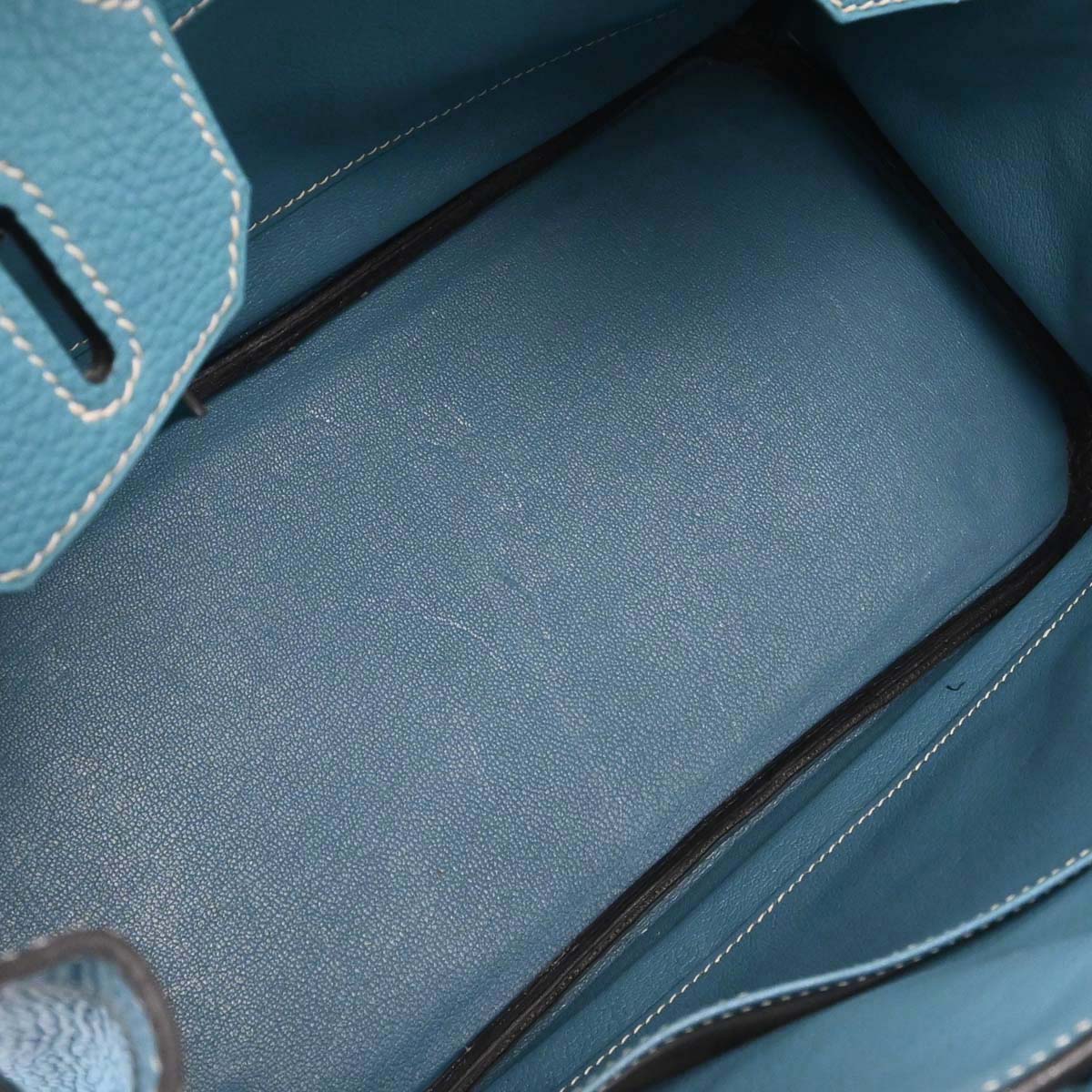 Hermes Blue Jean Togo Birkin 30 Handbag - Image 16