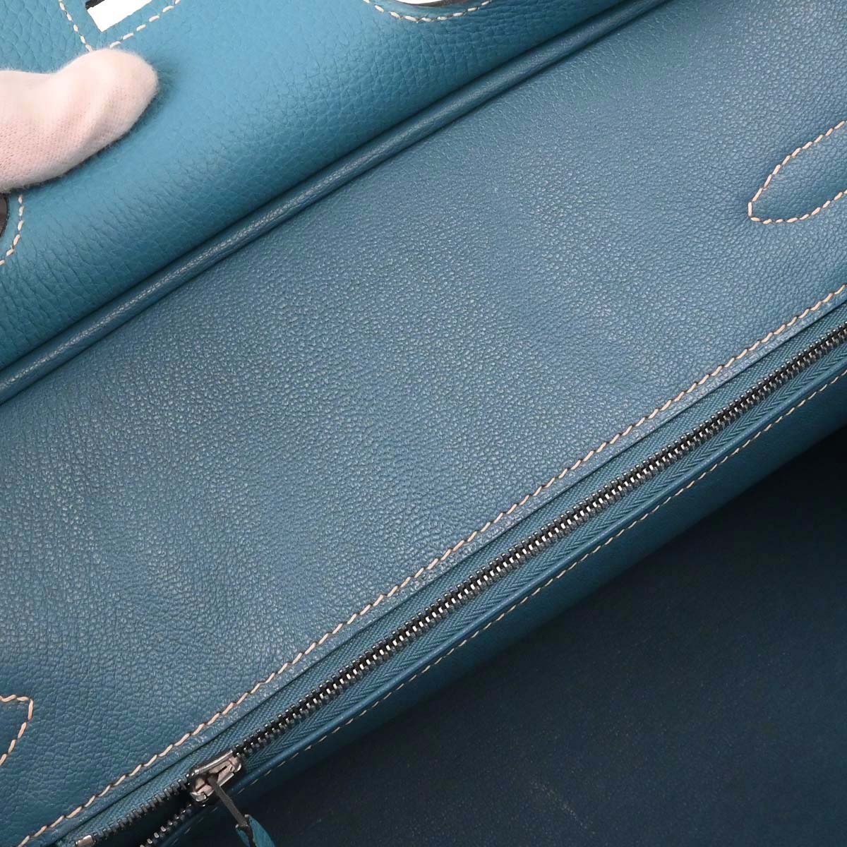 Hermes Blue Jean Togo Birkin 30 Handbag - Image 17
