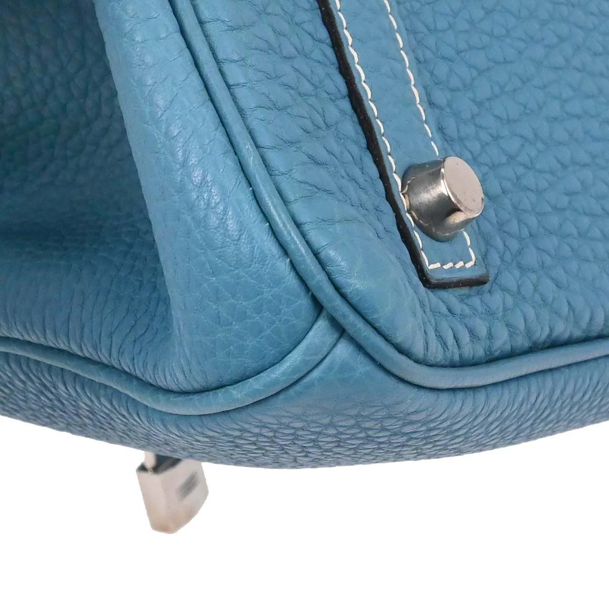 Hermes Blue Jean Togo Birkin 30 Handbag - Image 7