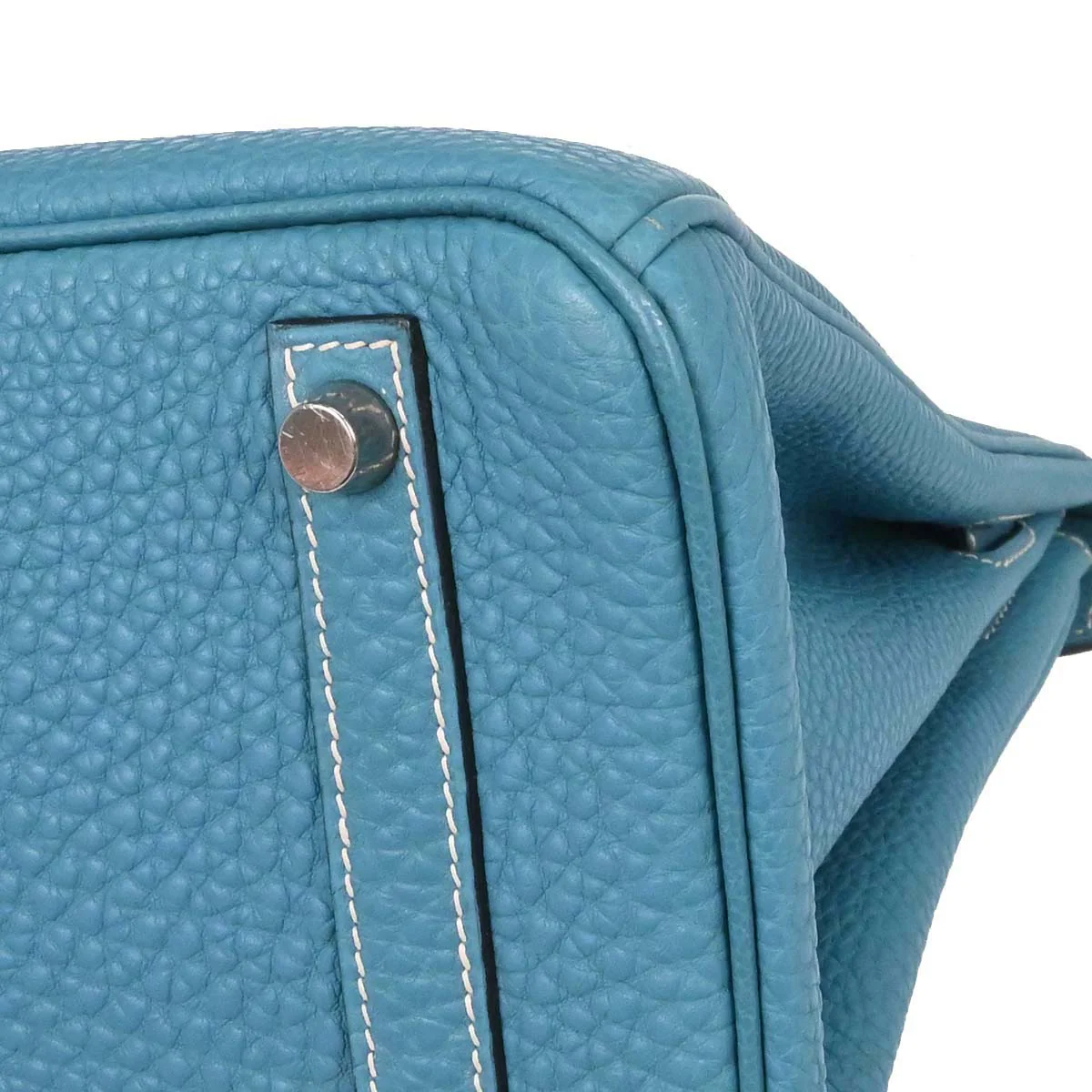 Hermes Blue Jean Togo Birkin 30 Handbag - Image 9