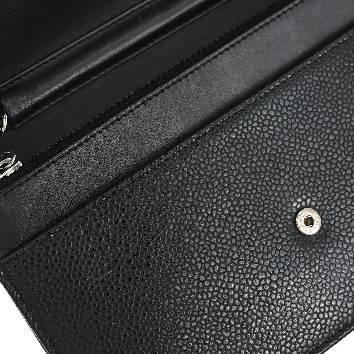 Chanel Black Caviar Skin Timeless WOC Wallet on Chain Bag - Image 13