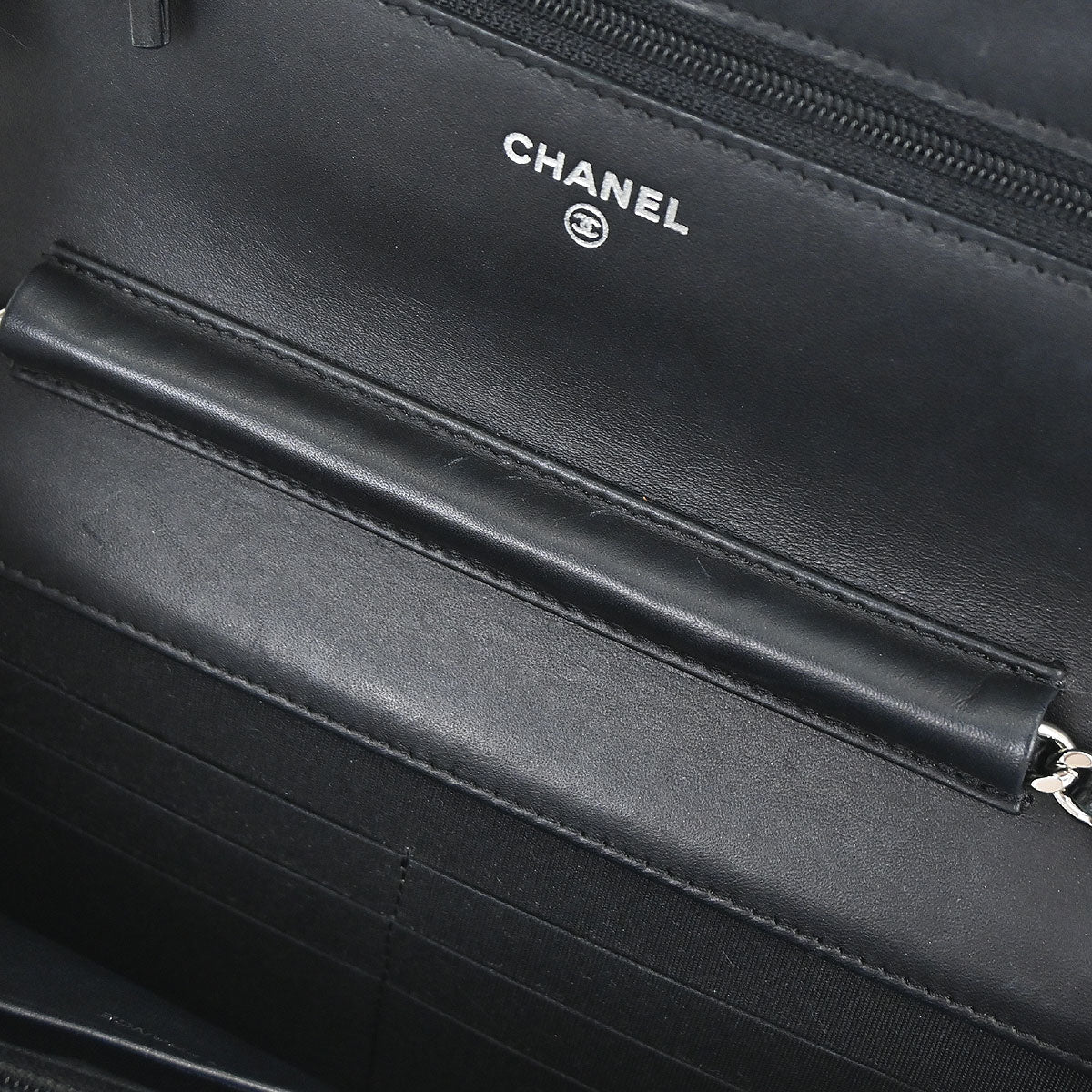 Chanel Black Caviar Skin Timeless WOC Wallet on Chain Bag - Image 15