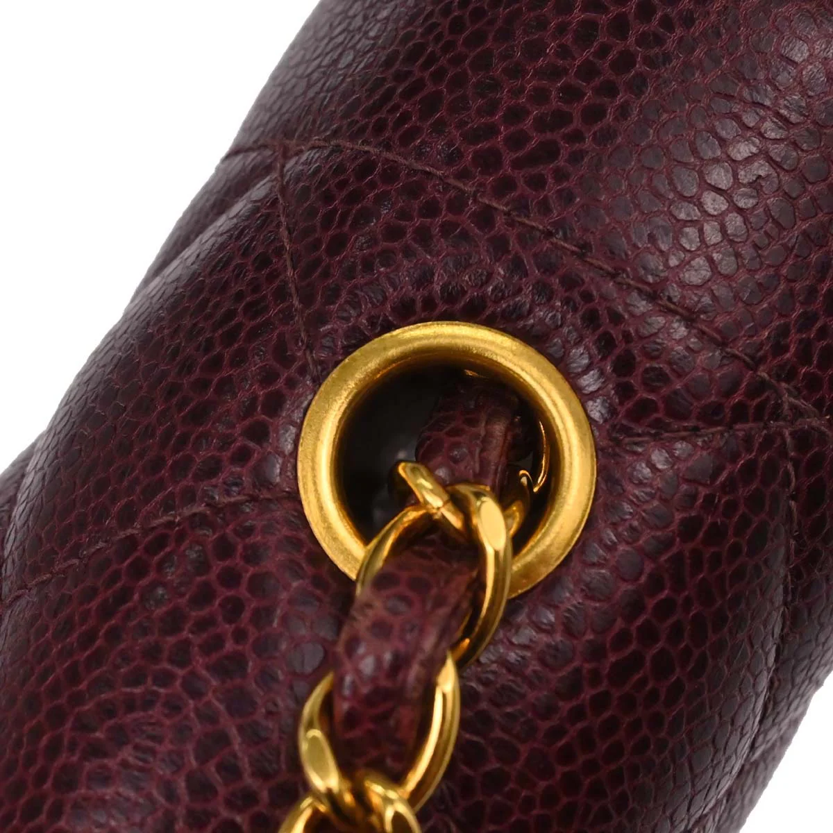 Chanel Bordeaux Caviar Skin Small Diana Shoulder Bag - Image 15