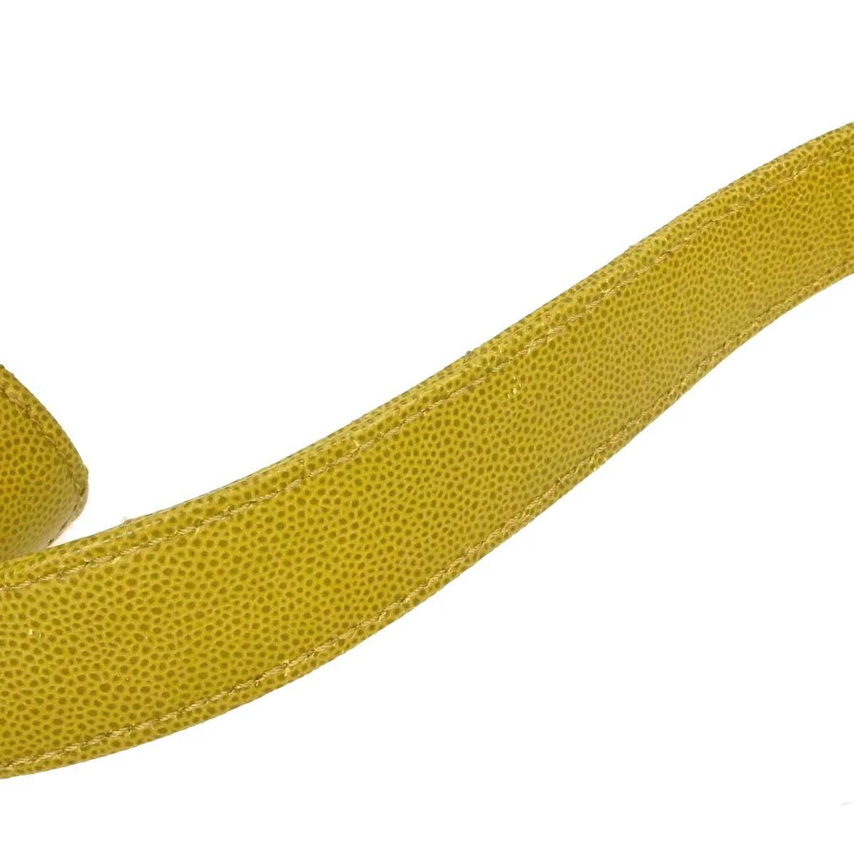 Chanel Yellow Green Caviar Skin Handbag - Image 12