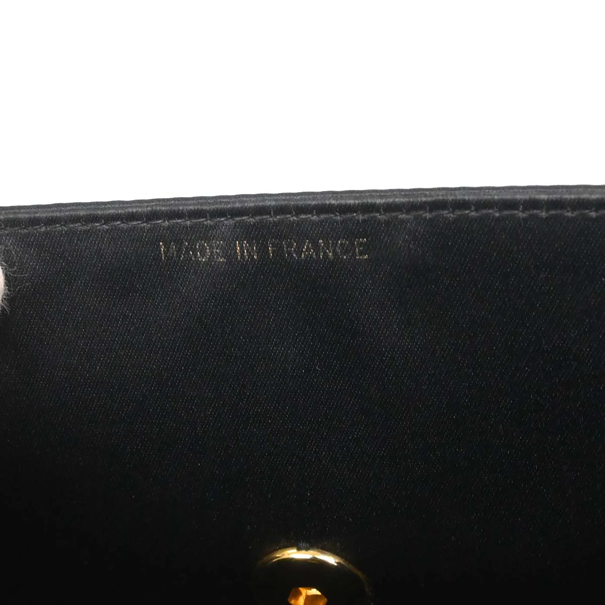 Chanel Black Satin Straight Flap Shoulder Bag - Image 15