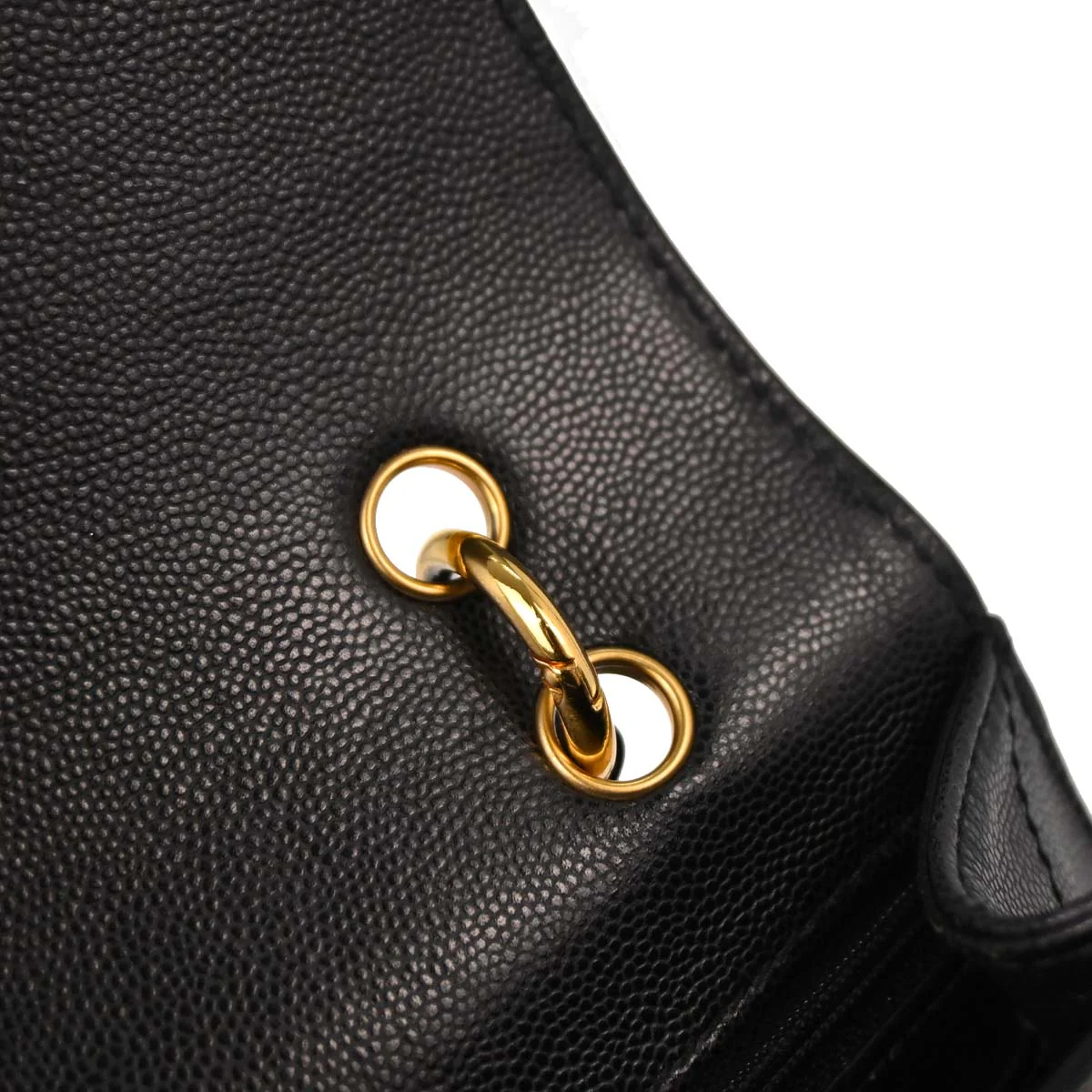 Chanel Black Caviar Skin Handbag - Image 15