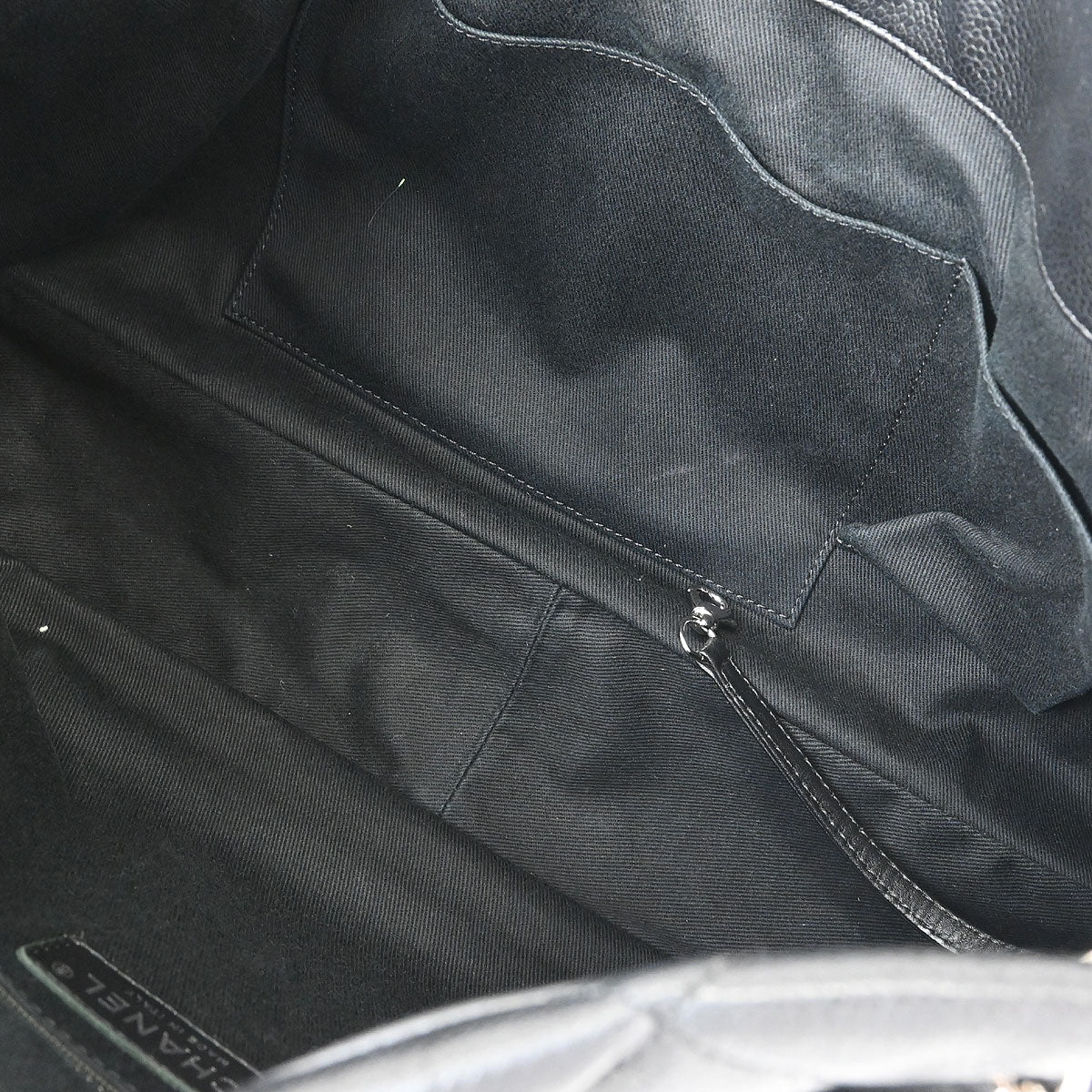 Chanel 2012 Black Caviar Timeless CC Chain Tote Bag - Image 17
