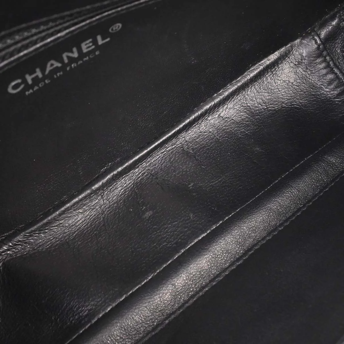 Chanel Black Calfskin Chain Handbag - Image 13