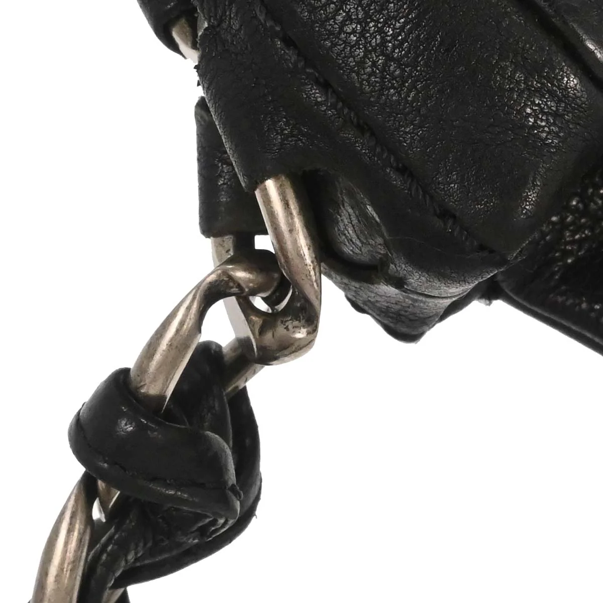 Chanel Black Calfskin Chain Handbag - Image 20