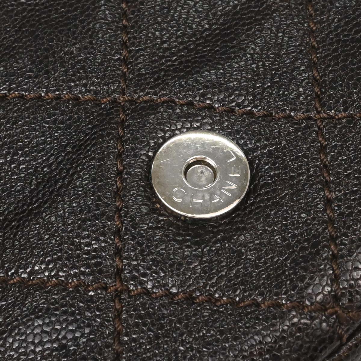 Chanel Brown Caviar Skin Handbag - Image 13